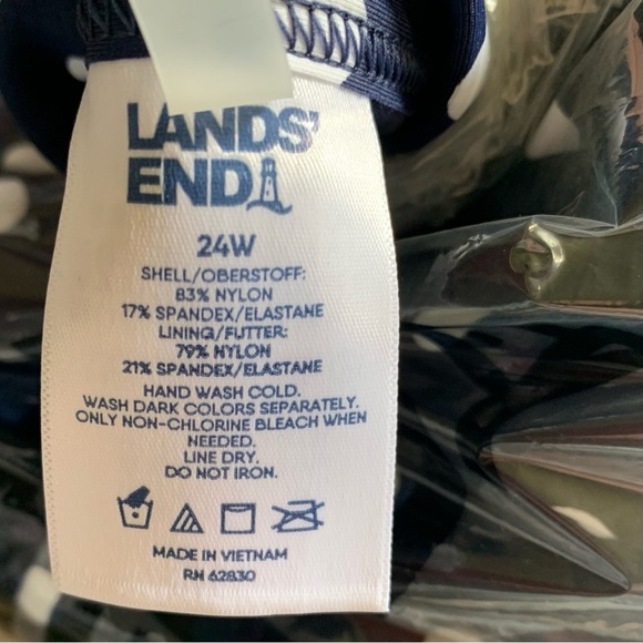 LANDSEND Women’s Plus Scoopneck X-Back Sports Bra Bikini Top Modest Swimsuit Top - Picture 2 of 6